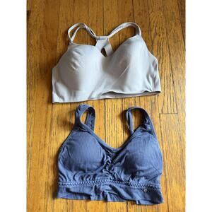 All in Motion Lucky Brand Sports Bras Womens Large Lot of 2 Blue Bralette